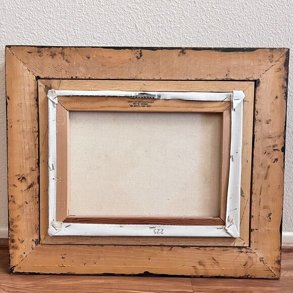 Vintage Still Life Oil Painting Signed "Cocker" - Books, Sheet Music, Apple - Picture 4 of 9